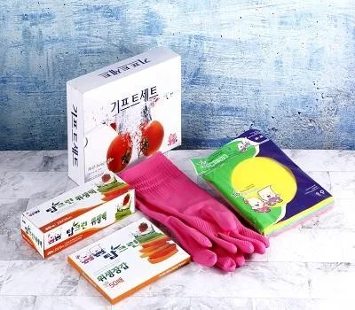 기프트 4종 세트 고무장갑 위생백 위생장갑 독일행...