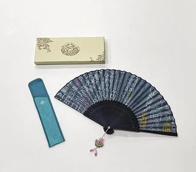 훈민정음 실크부채 기성